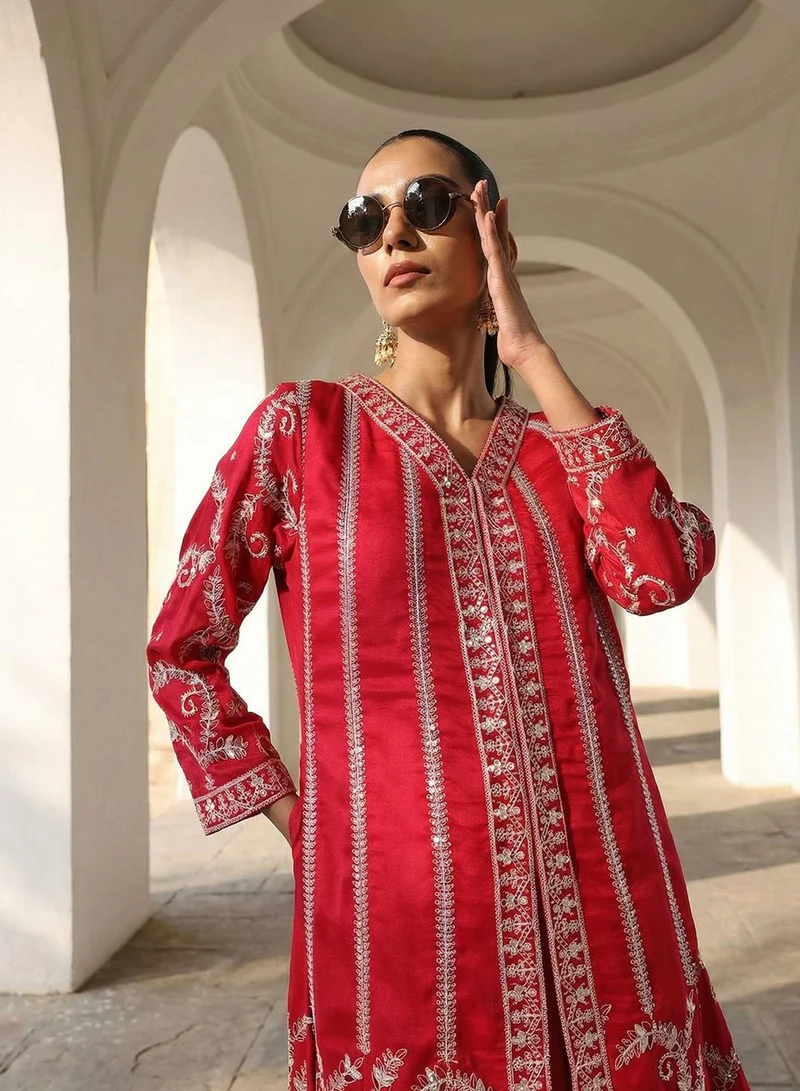 Ishin  Rich Pink A Line Dresses for Women | Best Price UAE